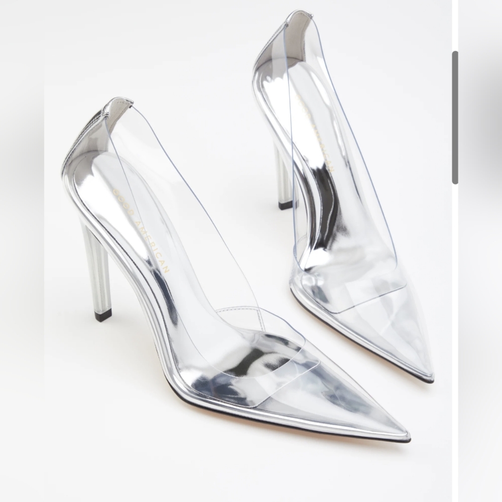Good American Cinder-F*cking-Rella pumps